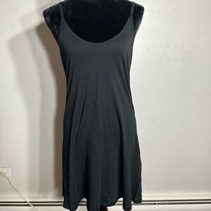 Black slip under dress